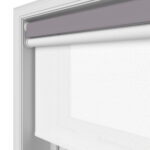 TradeChoice Blackout Charcoal Motorised Double Roller Blind