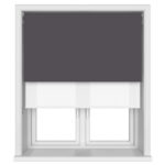TradeChoice Blackout Dark Grey Double Roller Blind