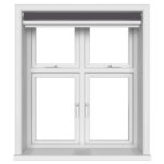 TradeChoice Blackout Dark Grey Motorised Double Roller Blind