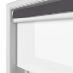 TradeChoice Blackout Dark Grey Motorised Double Roller Blind