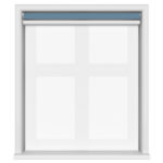 TradeChoice Blackout Denim Motorised Double Roller Blind