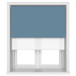 TradeChoice Blackout Denim Double Roller Blind
