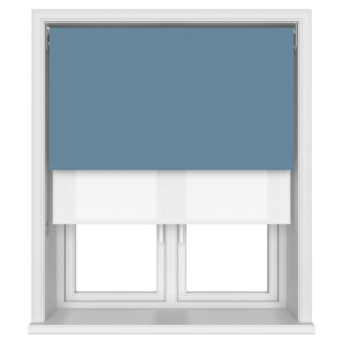 TradeChoice Blackout Denim Double Roller Blind