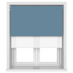 TradeChoice Blackout Denim Motorised Double Roller Blind
