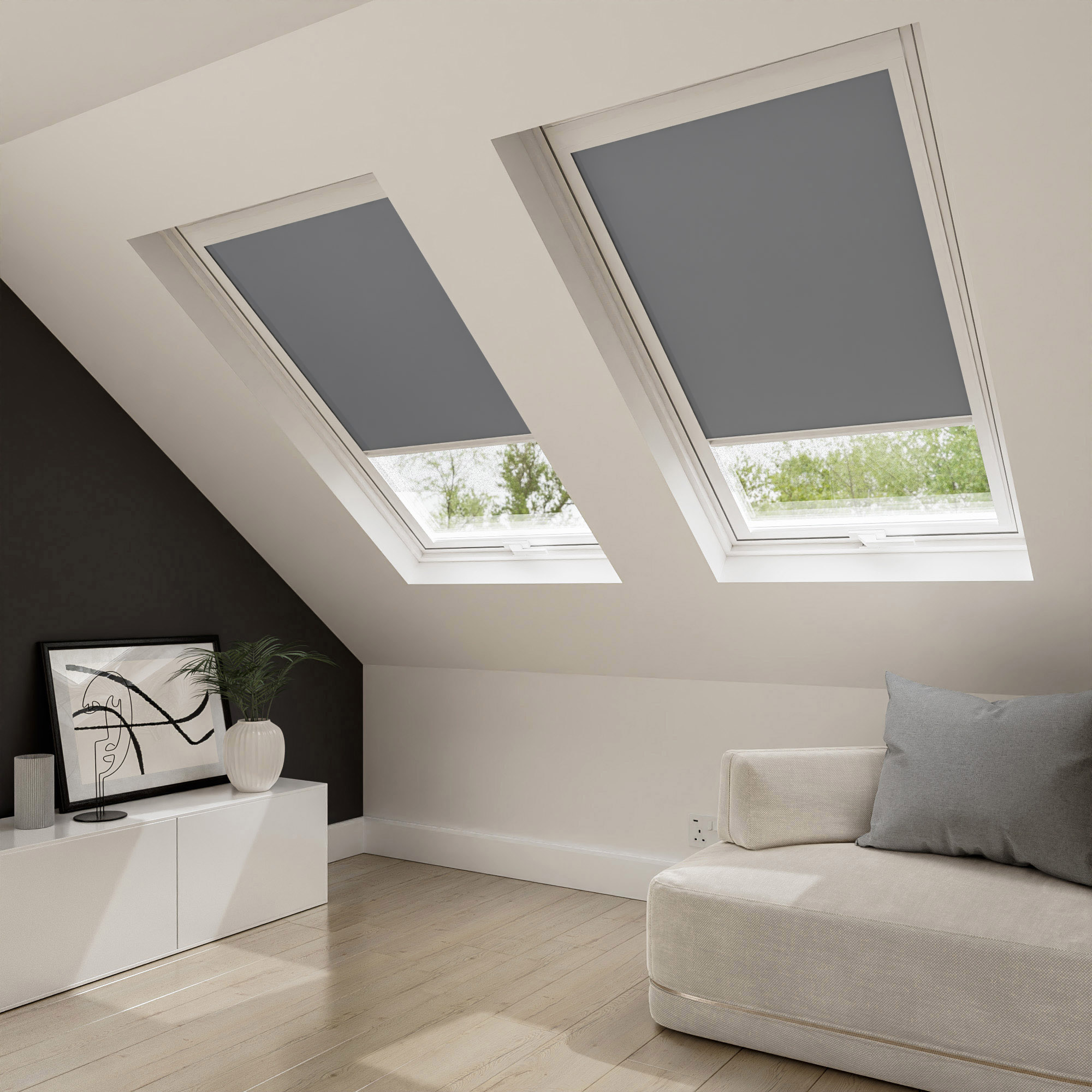 TradeChoice Flint Grey Blind For Keylite - Image 2