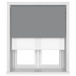 TradeChoice Blackout Flint Grey Double Roller Blind