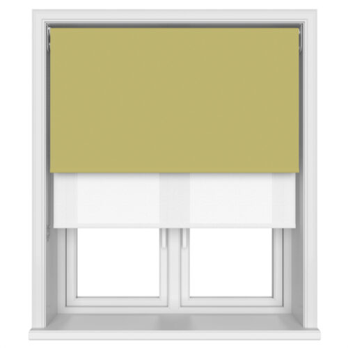 TradeChoice Blackout Green Double Roller Blind