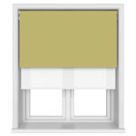 TradeChoice Blackout Green Motorised Double Roller Blind