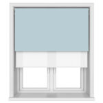 TradeChoice Blackout Light Blue Double Roller Blind