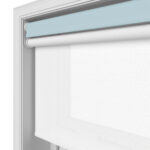 TradeChoice Blackout Light Blue Motorised Double Roller Blind