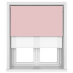 TradeChoice Blackout Pink Double Roller Blind