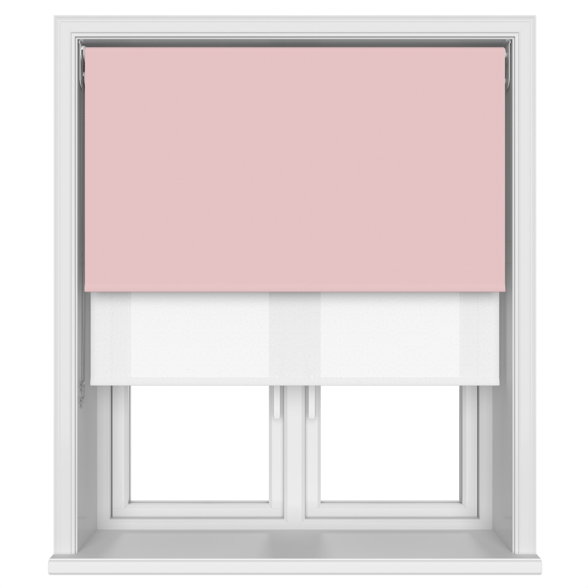 TradeChoice Blackout Pink Double Roller Blind