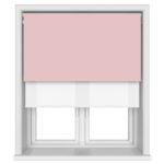 TradeChoice Blackout Pink Motorised Double Roller Blind