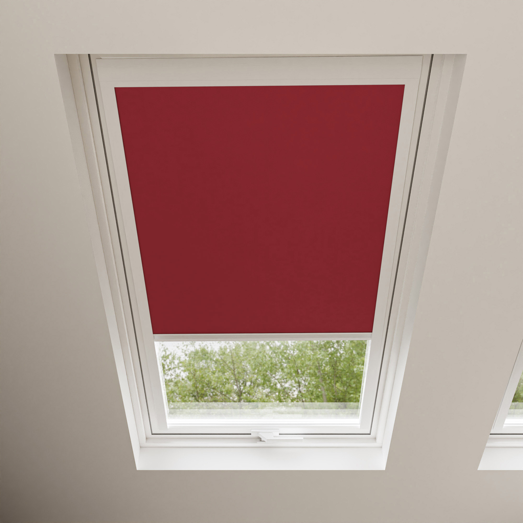 TradeChoice Blackout Red Blind For Velux