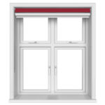 TradeChoice Blackout Red Double Roller Blind