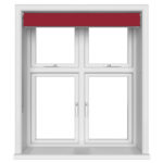 TradeChoice Blackout Red Double Roller Blind
