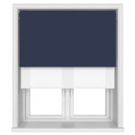 TradeChoice Blackout Royal Blue Double Roller Blind