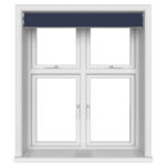 TradeChoice Blackout Royal Blue Motorised Double Roller Blind