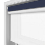 TradeChoice Blackout Royal Blue Motorised Double Roller Blind