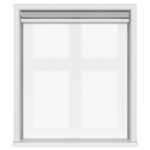 TradeChoice Blackout Silver Motorised Double Roller Blind