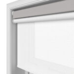 TradeChoice Blackout Silver Motorised Double Roller Blind