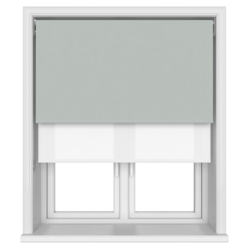 TradeChoice Blackout Slate Double Roller Blind