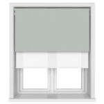 TradeChoice Blackout Slate Motorised Double Roller Blind