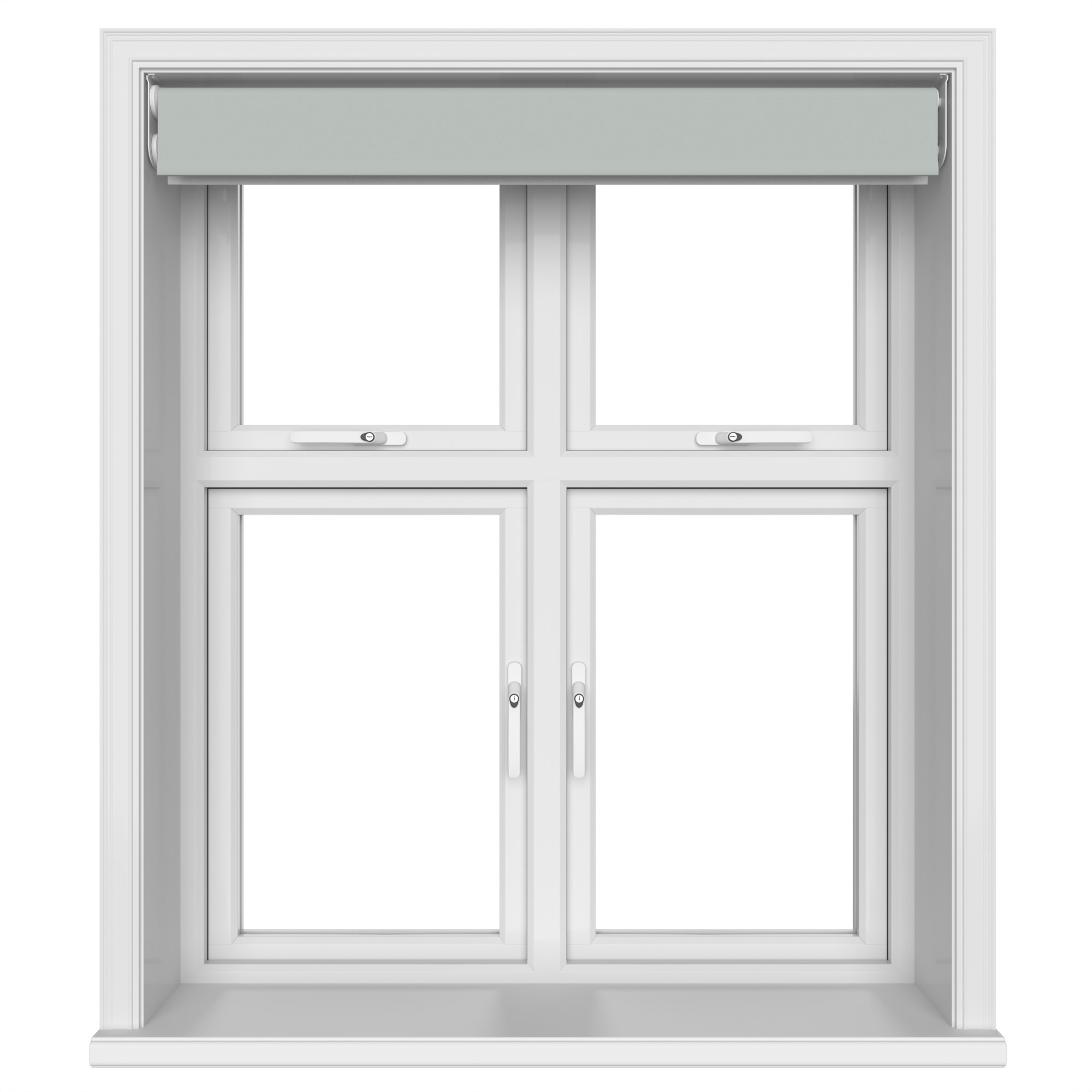 TradeChoice Blackout Slate Motorised Double Roller Blind - Image 5