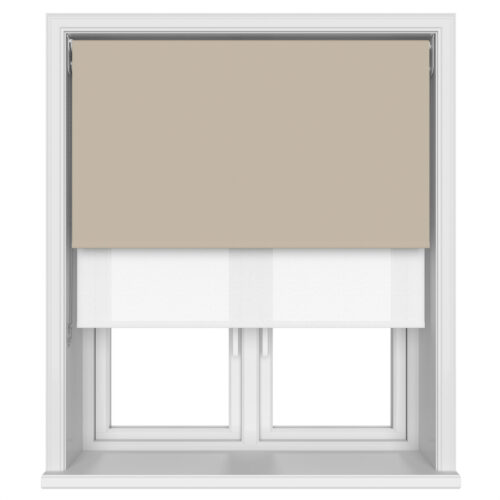 TradeChoice Blackout Stone Double Roller Blind