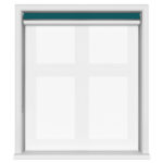 TradeChoice Blackout Teal Double Roller Blind