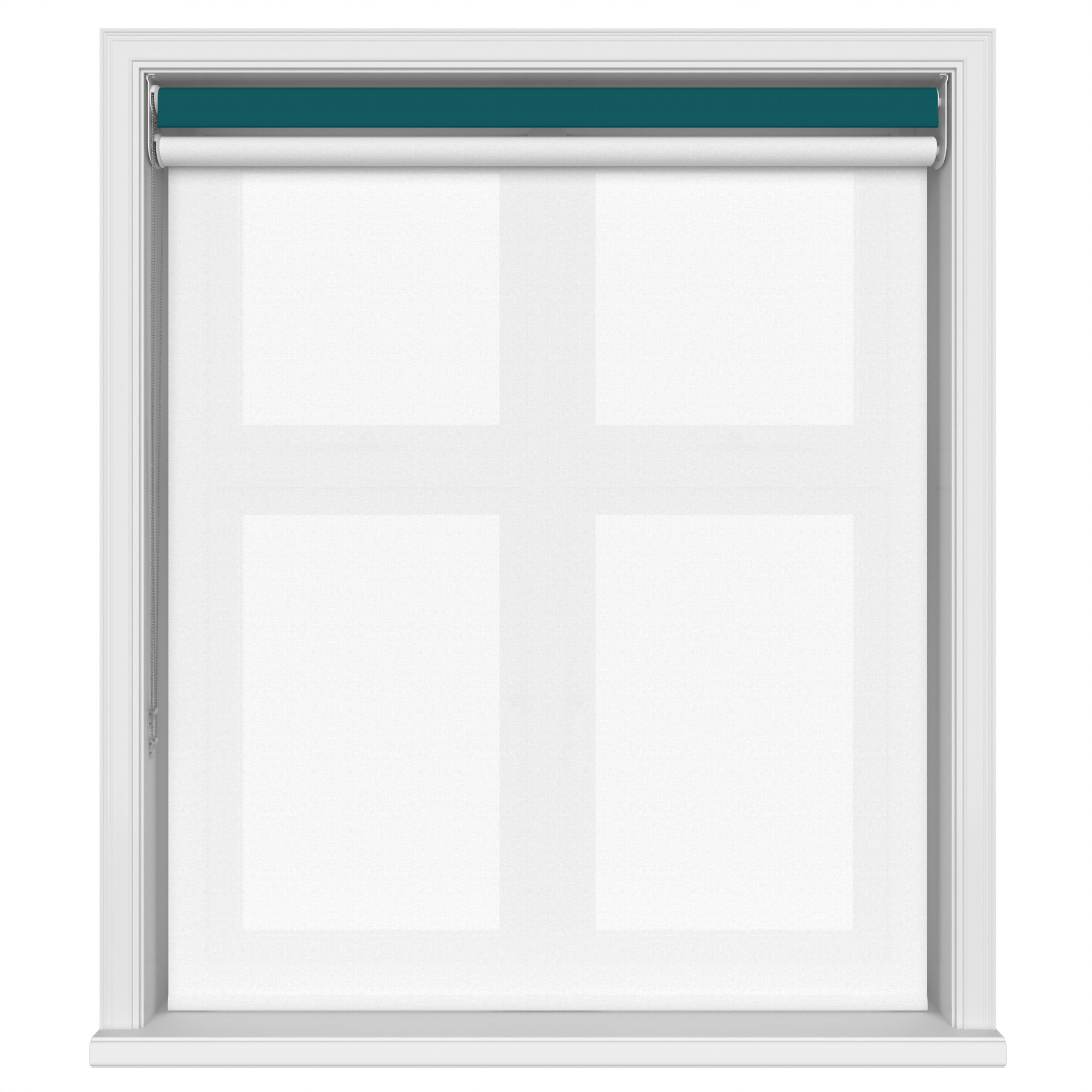 TradeChoice Blackout Teal Double Roller Blind - Image 3