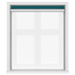TradeChoice Blackout Teal Motorised Double Roller Blind
