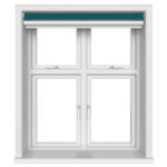 TradeChoice Blackout Teal Motorised Double Roller Blind