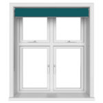 TradeChoice Blackout Teal Double Roller Blind