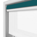 TradeChoice Blackout Teal Double Roller Blind