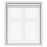 TradeChoice Blackout White Double Roller Blind