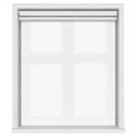 TradeChoice Blackout White Motorised Double Roller Blind