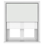 TradeChoice Blackout White Double Roller Blind