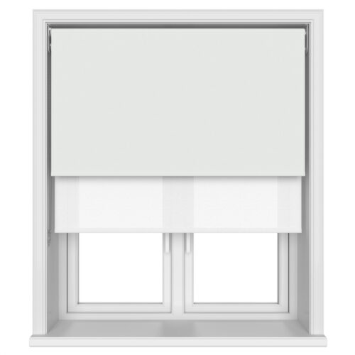 TradeChoice Blackout White Double Roller Blind