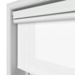 TradeChoice Blackout White Motorised Double Roller Blind