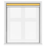 TradeChoice Blackout Yellow Double Roller Blind