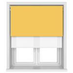 TradeChoice Blackout Yellow Motorised Double Roller Blind