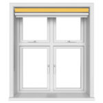 TradeChoice Blackout Yellow Double Roller Blind
