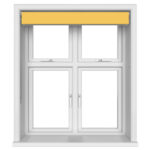 TradeChoice Blackout Yellow Double Roller Blind