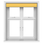 TradeChoice Blackout Yellow Motorised Double Roller Blind