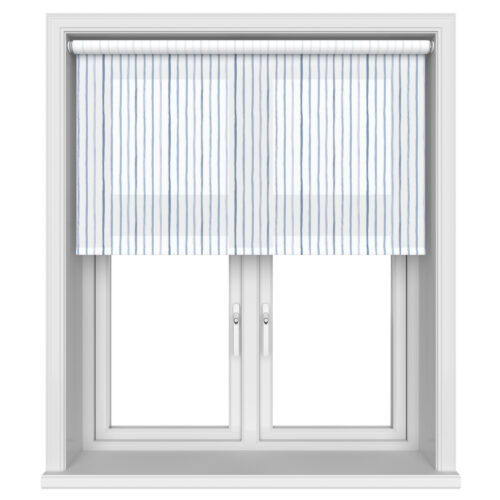 TwistFit Laura Ashley Painterly Stripe Dark Seaspray Motorised