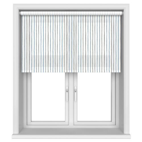 TwistFit Laura Ashley Painterly Stripe Pale Steel Motorised