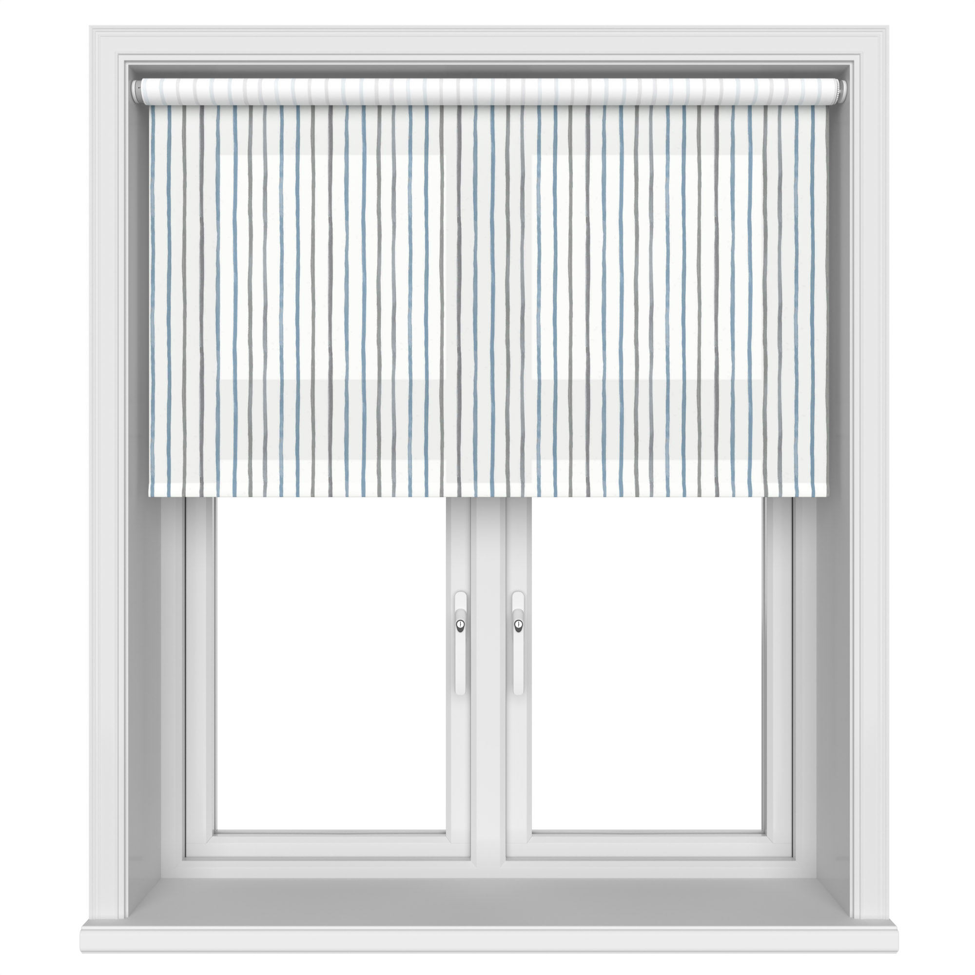 TwistFit Laura Ashley Painterly Stripe Pale Steel Motorised