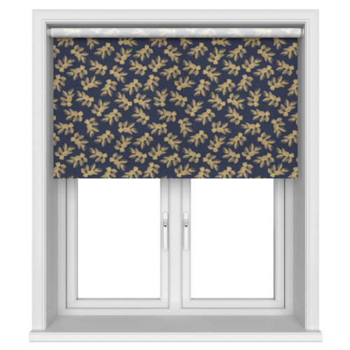 TwistFit Sara Miller Etched Leaves Deep Navy Motorised