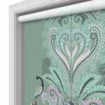 TwistFit Sara Miller Peacock Filigree Sage Green Motorised